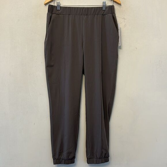 RBX brown pull on elastic waistband travel pants Size M New - Picture 2 of 9